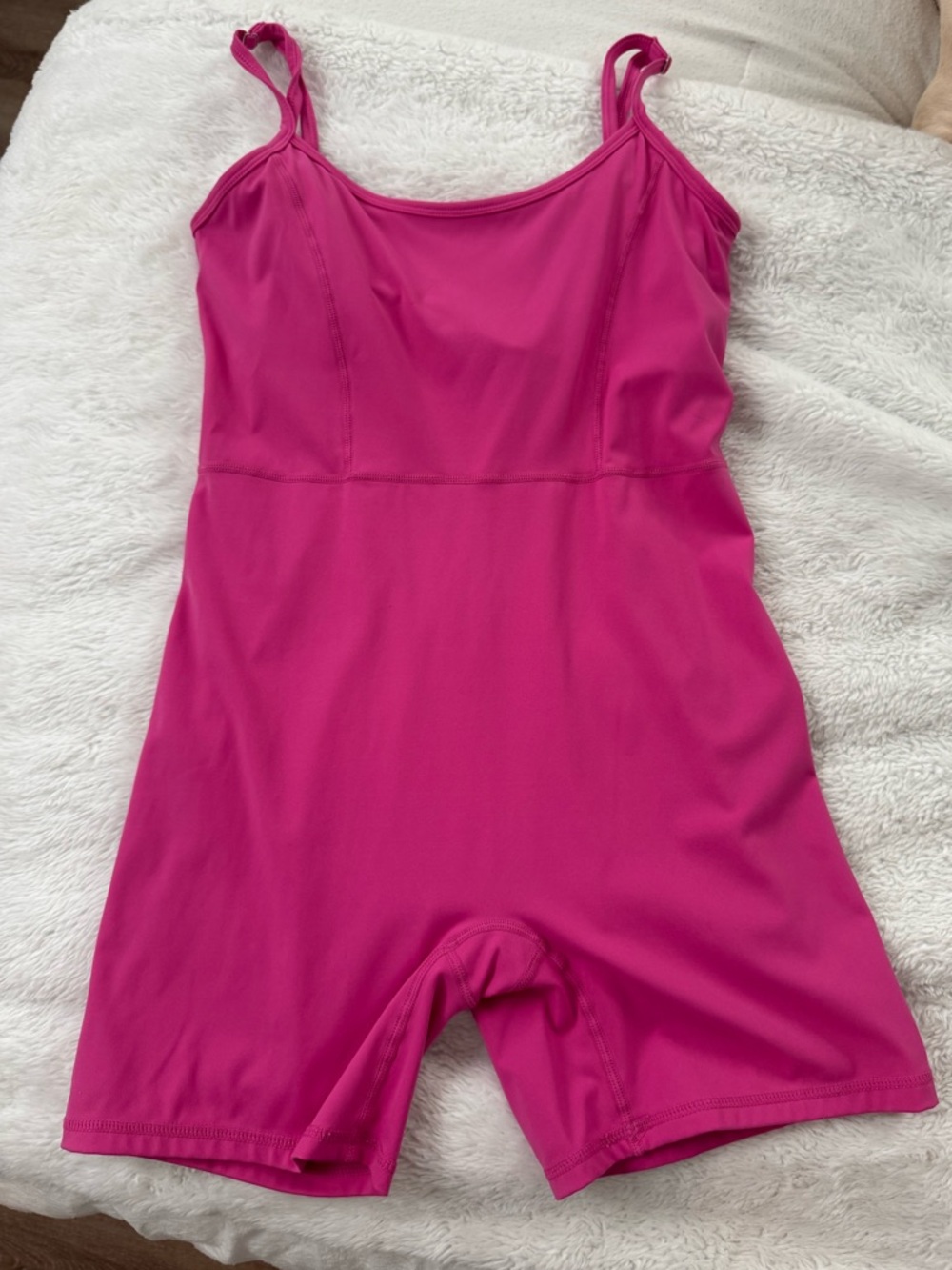 Amazon Women's Hot Pink One-Piece Swim Romper